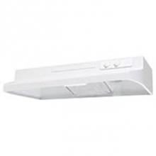 Air King DS1363 - Designer Under Cabinet Range Hood White w/infinite Speed Control, Incandescent Lighting