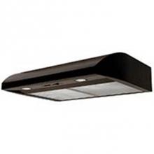 Air King AB30BL - Advantage Essence Under Cabinet Range Hood Black w/2 Speed Control, Halogen Lighting