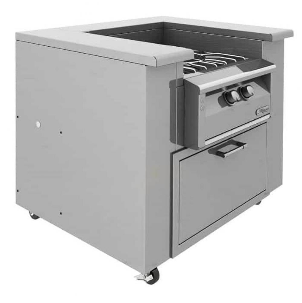 AGVPC-All Stainless Counter w/ Storage