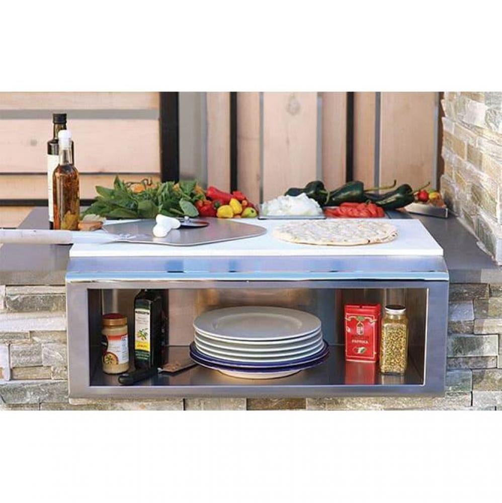 30'' Plate & Garnish Rail w/ Food Pans