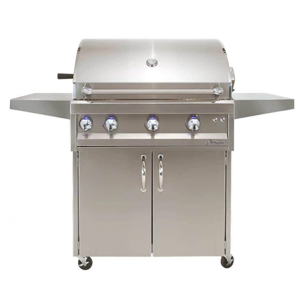 3 Burner with Rotisserie and Light and Cart