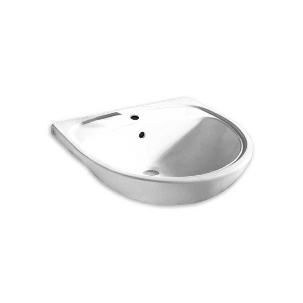 Mezzo® Semi-Countertop Sink With 8-Inch Widespread