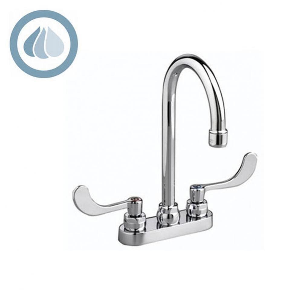 Monterrey® 4-Inch Centerset Gooseneck Faucet With Lever Handles 1.5 gpm/5.7 Lpm With Grid Dra