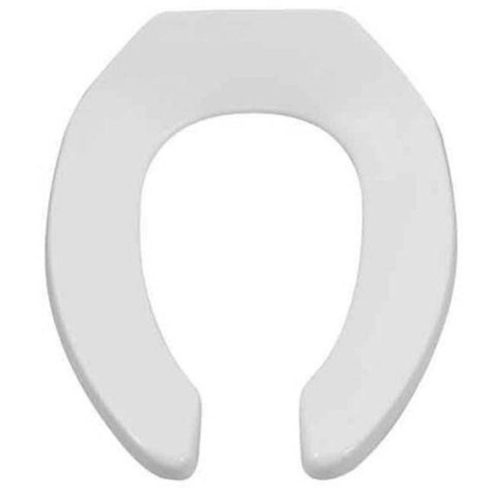 Commercial Heavy Duty Open Front Elongated Toilet Seat Wth EverClean® Surface
