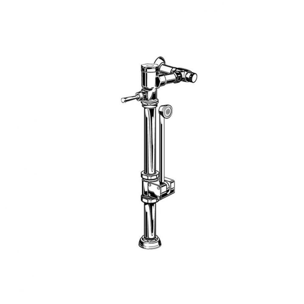 Ultima™ Manual Flush Valve With Bedpan Washer Assembly, Straight Tube, 1.28 gpf/4.8 Lpf