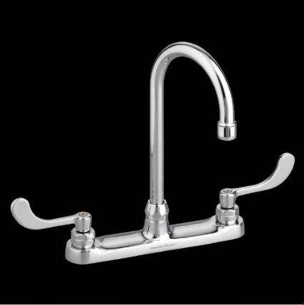 Monterrey® Top Mount Kitchen Faucet With Gooseneck Spout and Wrist Blade Handles 1.5 gpm/5.7