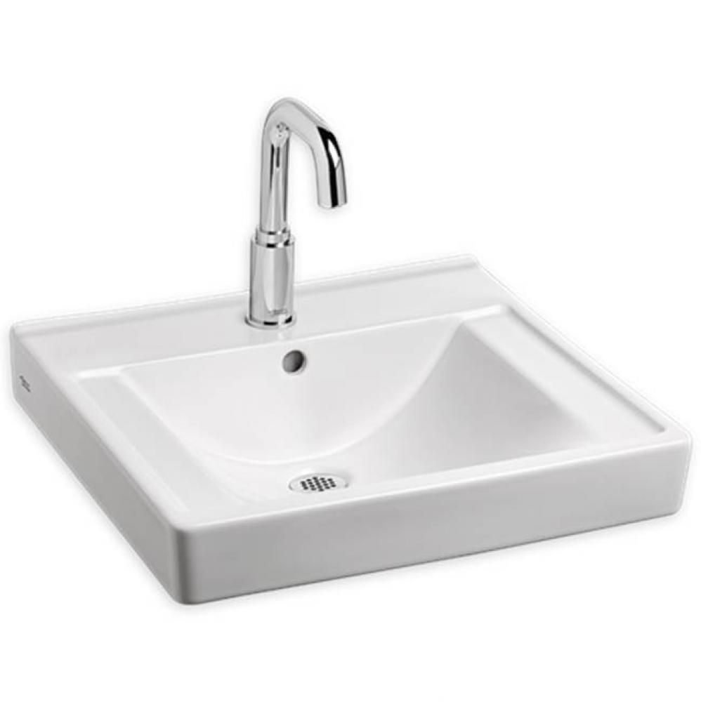 Decorum® Wall-Hung EverClean® Sink With Center Hole Only and Extra Right-Hand Hole