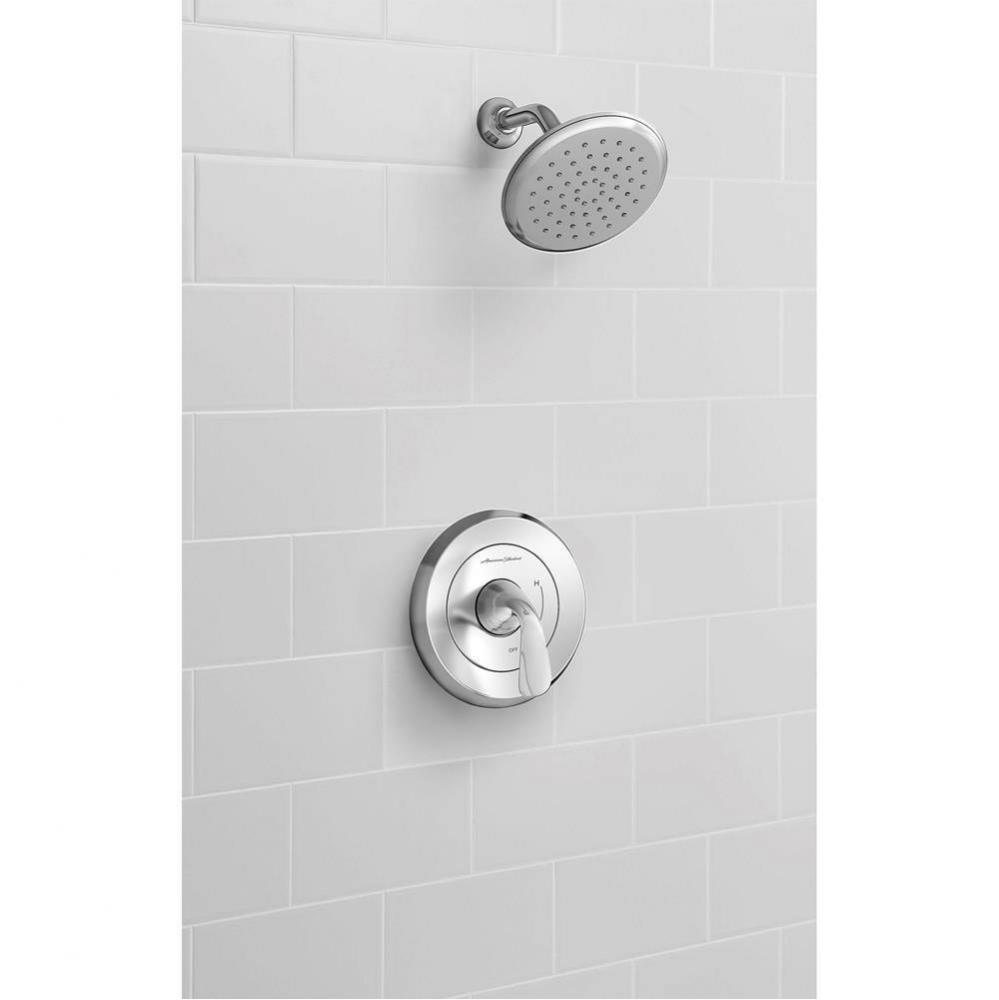 Fluent® 1.8 gpm/6.8 L/min Shower Trim Kit With Water-Saving Showerhead, Double Ceramic Pressu