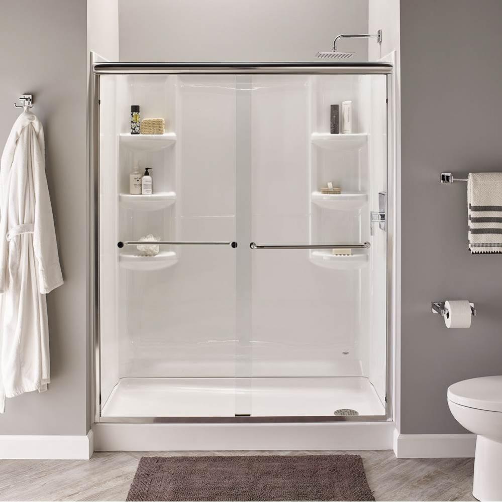 Studio 60x32 inch Single Threshold Shower base with Right-hand Outlet