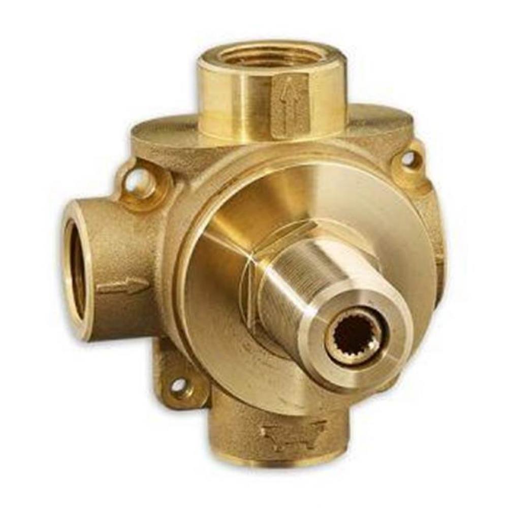 2-Way In-Wall Diverter Rough-In Valve With 2 Discrete Functions