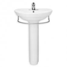 American Standard Canada 3520000.295 - Ravenna Semi-Pedestal Sink Integral Towel Bar