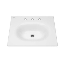 American Standard Canada 1297008.020 - Studio® S 24-Inch Vitreous China Vanity Sink Top 8-Inch Centers