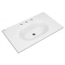 American Standard Canada 1298008.020 - Studio® S 33-Inch Vitreous China Vanity Sink Top 8-Inch Centers
