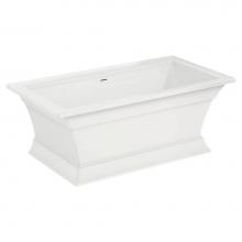 American Standard Canada 2546004.020 - Town Square® S 68 x 36-Inch Freestanding Bathtub Center Drain With Integrated Overflow