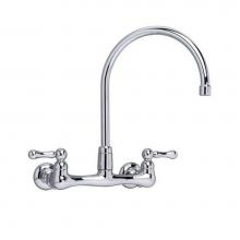 American Standard Canada 7293152.002 - Heritage® Wall Mount Faucet With Gooseneck Spout and Lever Handles