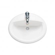 American Standard Canada 0476037.020 - Aqualyn® Drop-In Sink With 4-Inch Centerset and Extra Right-Hand Hole