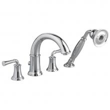 American Standard Canada 7420901.002 - Portsmouth Bathtub Faucet with Personal Shower for Flash Rough-in Valve with Lever Handles