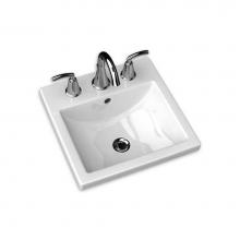 American Standard Canada 0642001.020 - Studio Carre® Drop-In Sink With Center Hole Only