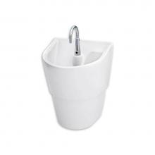 American Standard Canada 9118111.020 - Infection Control Wall-Hung EverClean Sink with Shroud, A-M Drain and A-M P-Trap