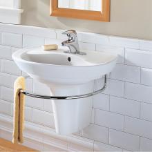 American Standard Canada 0268888.020 - Ravenna® 8-Inch Widespread Wall-Hung Sink and Semi-Pedestal Leg Combination