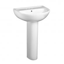 American Standard Canada 0467004.020 - 22-Inch Evolution 4-Inch Centerset Pedestal Sink Top
