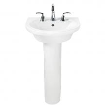 American Standard Canada 0403800.020 - Tropic® Petite 8-Inch Widespread Pedestal Sink Top and Leg Combination