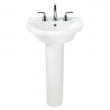 American Standard Canada 0403400.020 - Tropic® Petite 4-Inch Centerset Pedestal Sink Top and Leg Combination