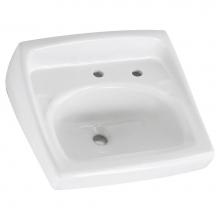 American Standard Canada 0356137.020 - Lucerne™ Wall-Hung Sink With Center Hole Only and Extra Right-Hand Hole