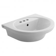 American Standard Canada 0403004.020 - Tropic® Petite 4-Inch Centerset Pedestal Sink Top