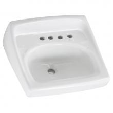 American Standard Canada 0356037.020 - Lucerne™ Wall-Hung Sink With 8-Inch Widespread and Extra Right-Hand Hole
