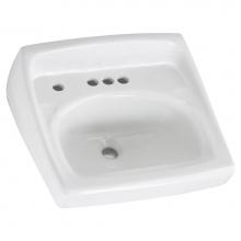 American Standard Canada 0355056.020 - Lucerne™ Wall-Hung Sink With 4-Inch Centerset and Extra Left-Hand Hole