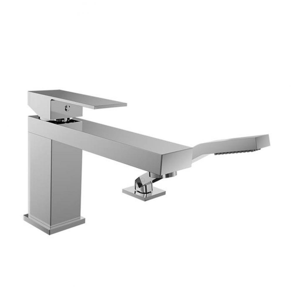 2-Piece Deck Mount Tub Filler With Hand Shower