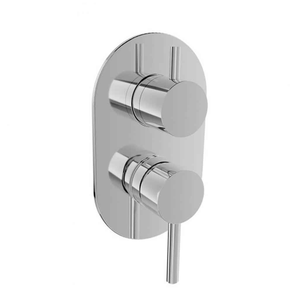 Complete Pressure Balanced Shower Control Valve With 2-Way Diverter (Non-Shared Ports)