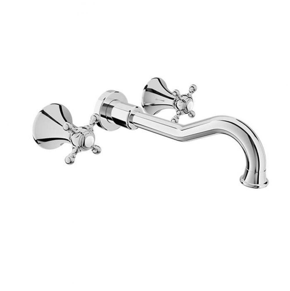 Wall-Mounted Lavatory Faucet, Drain Not Included