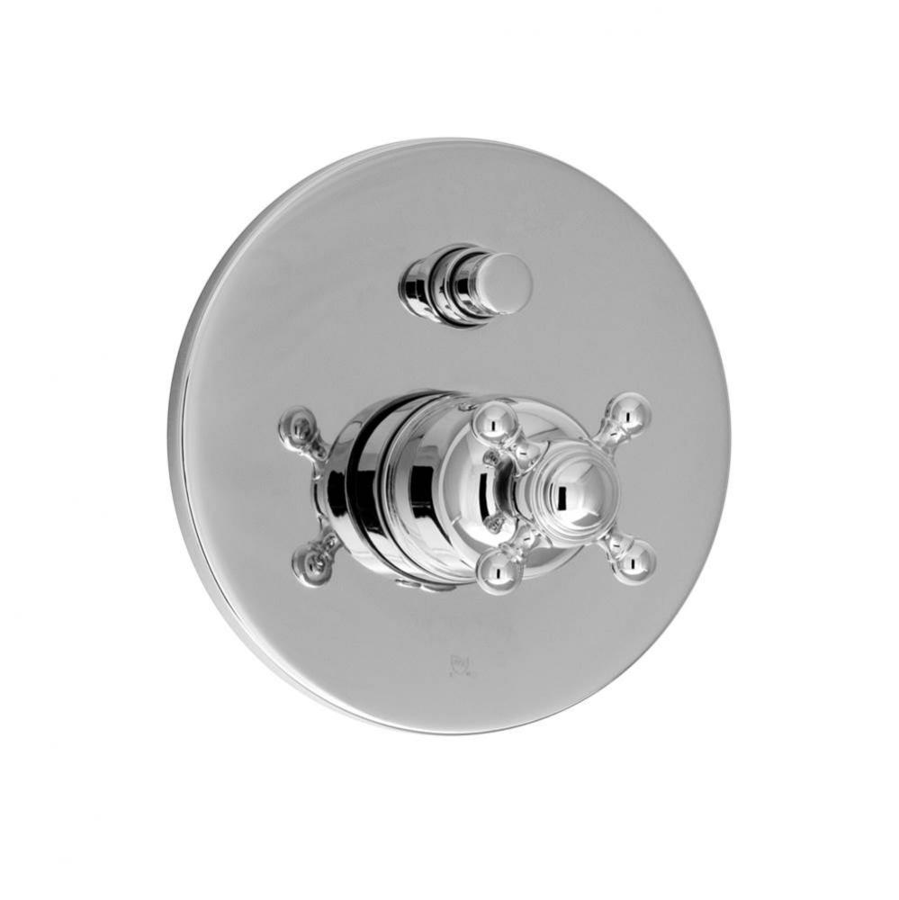 Trim only for pressure balanced shower control valve with diverter