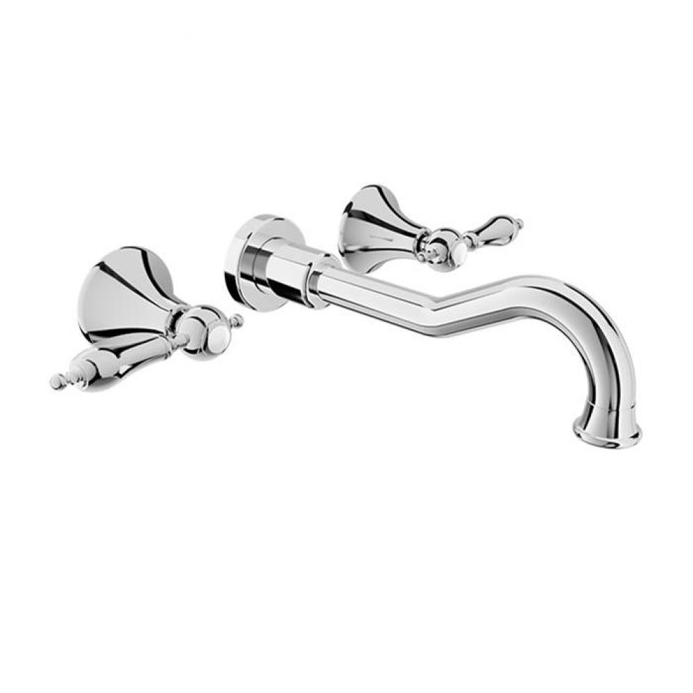 Wall-Mounted Lavatory Faucet, Drain Not Included