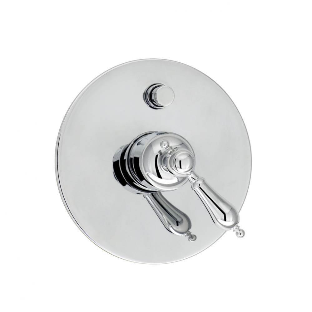 Trim only for pressure balanced shower control valve with diverter