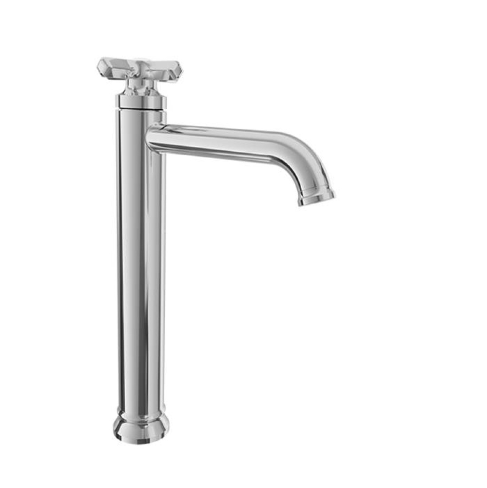 High single-hole lavatory faucet, drain not included
