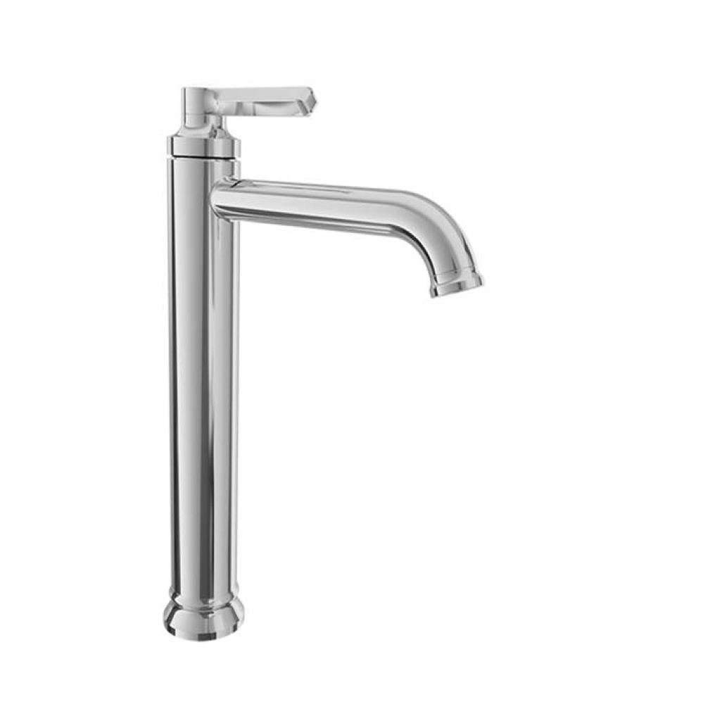 High single-hole lavatory faucet, drain not included