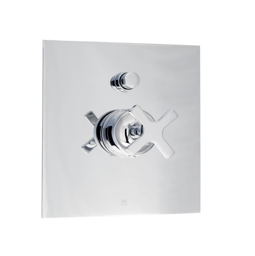 Trim only for pressure balanced shower control valve with diverter