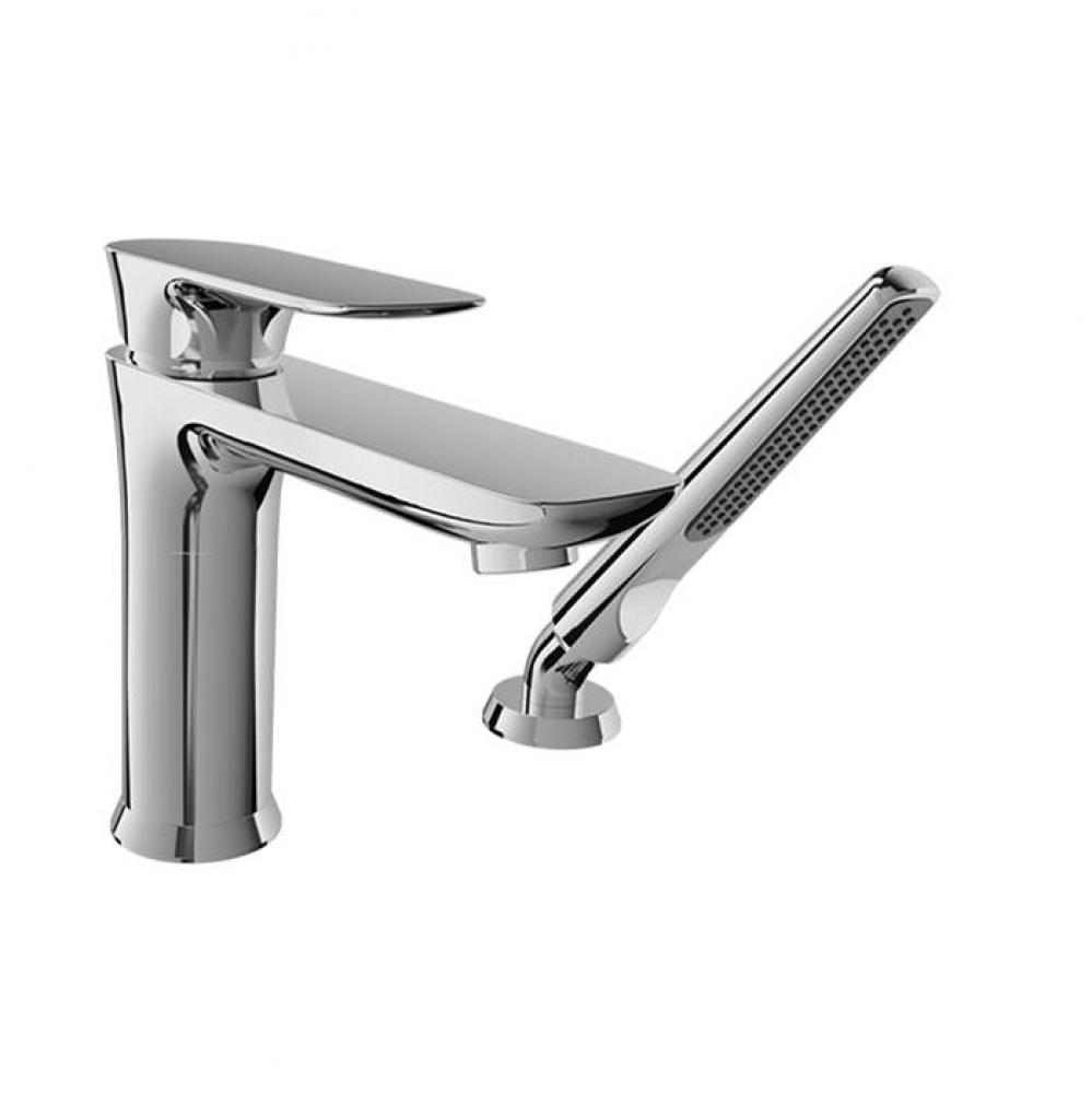 2-Piece Deck Mount Tub Filler With Hand Shower