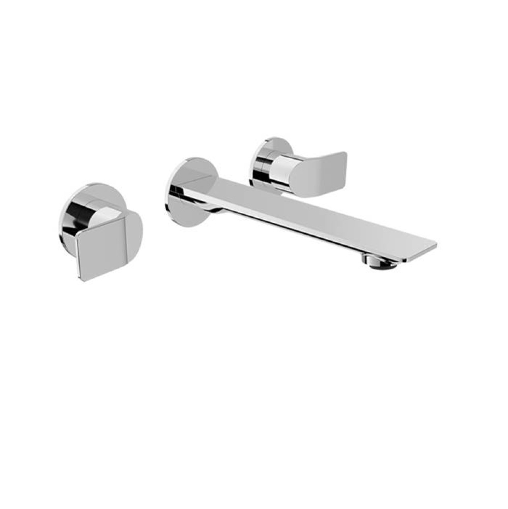 Trim only for for 2 handles wall-mounted lavatory faucet, drain not included