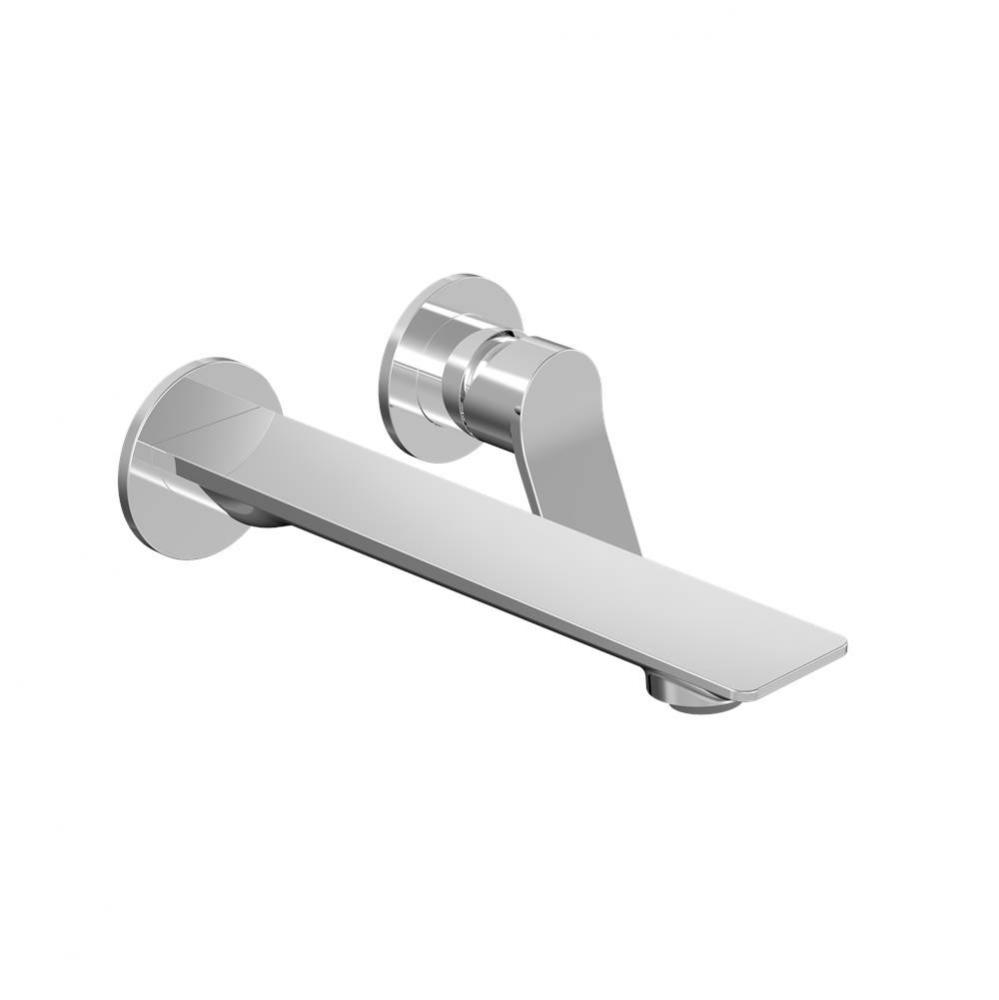 Single Lever Wall-Mounted Lavatory Faucet, Drain Not Included