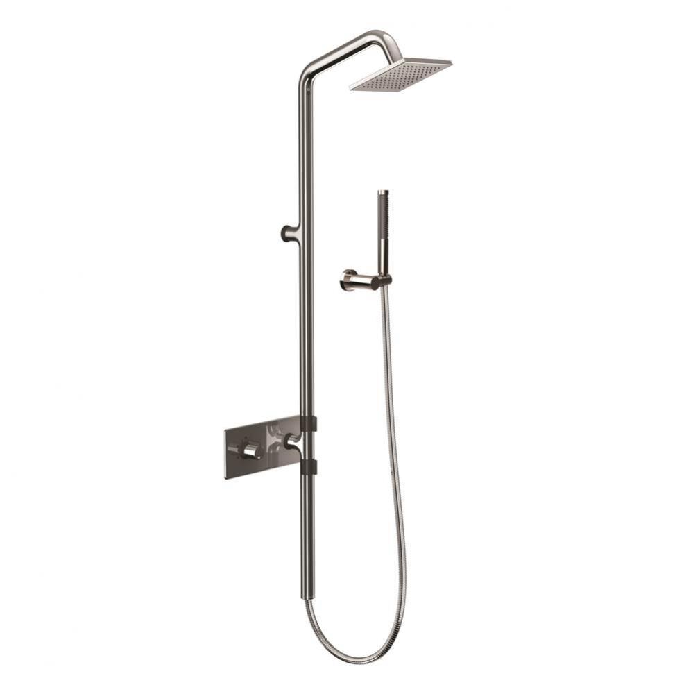 Thermostatic Valve With Shower Head And Hand Shower