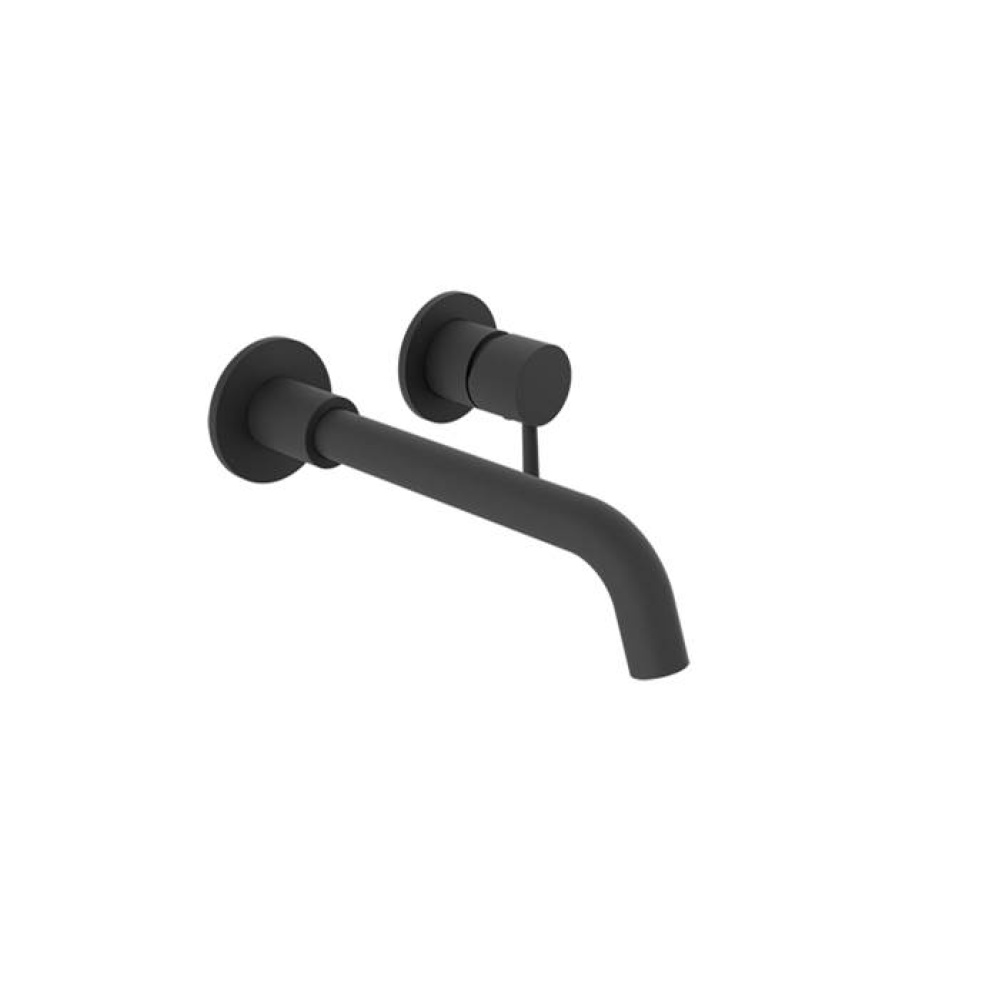 Single lever wall-mounted lavatory faucet, drain not included