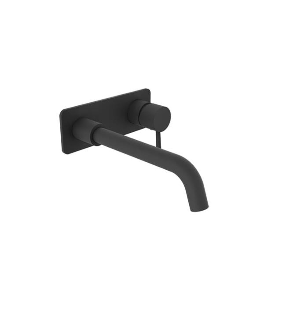 Single lever wall-mounted lavatory faucet, drain not included