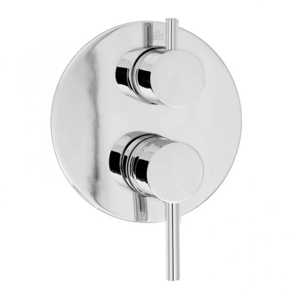 Complete Pressure Balanced Shower Control Valve With 3-Way Diverter (Non-Shared Ports)