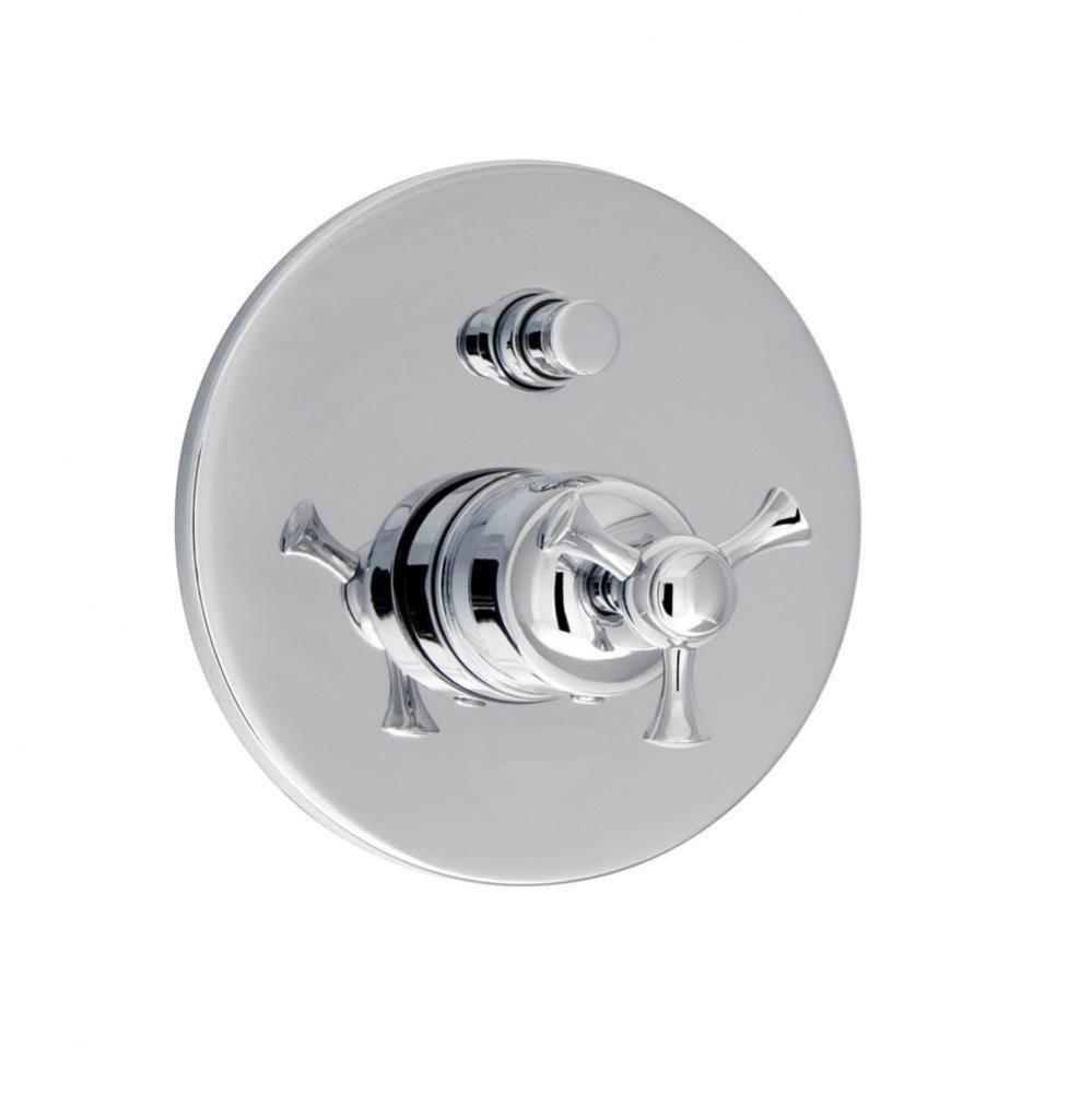 Trim only for pressure balanced shower control valve with diverter