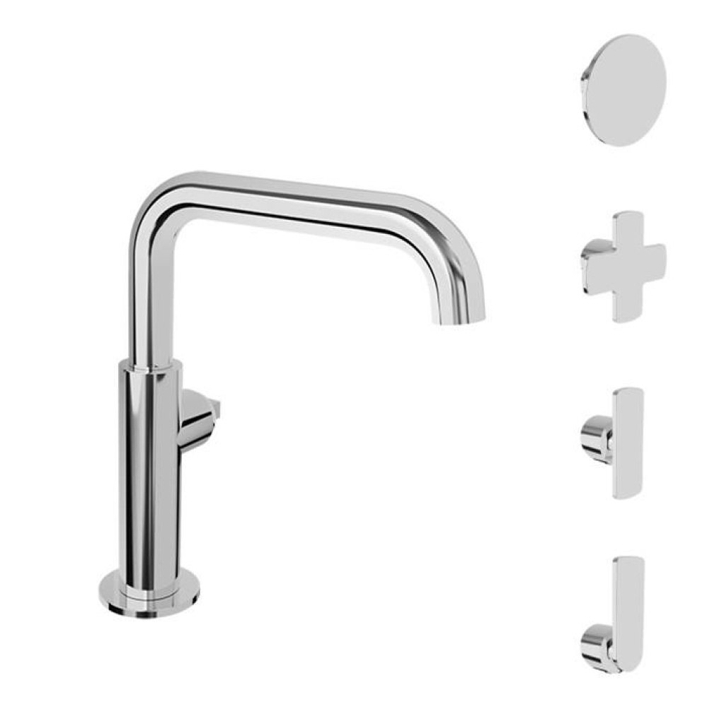 Single-hole lavatory faucet (without handle), drain included