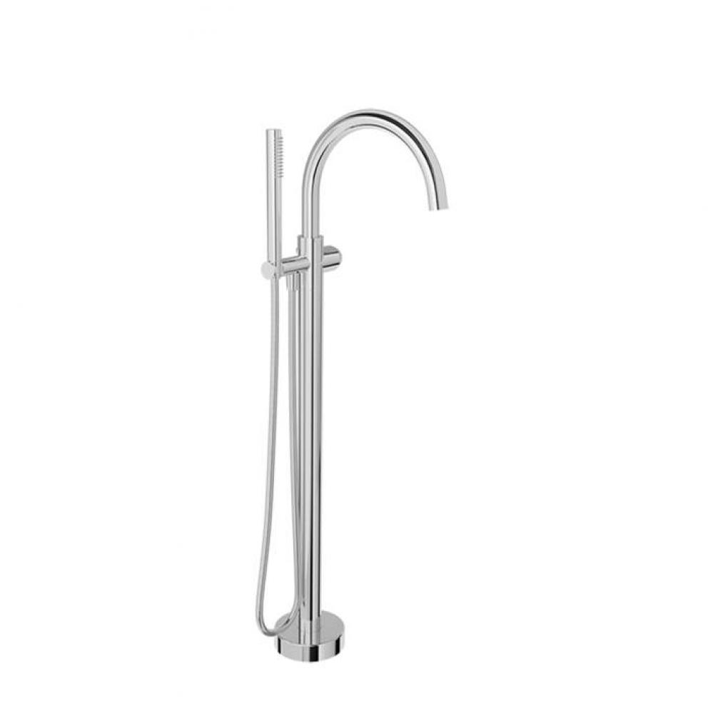 Floor-Mounted Tub Filler With Hand Shower (Without Handle)